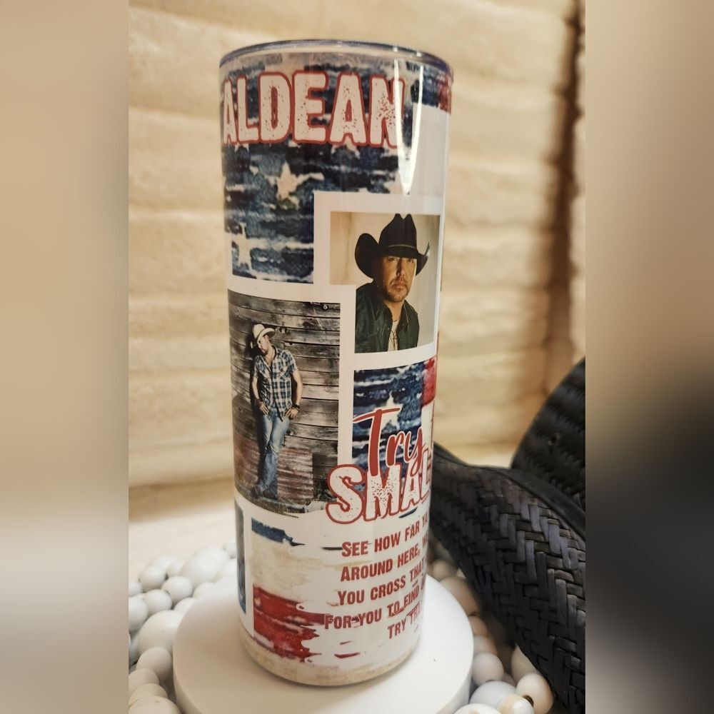 Jason Aldean Tumbler with Straw - Picture 7 of 8